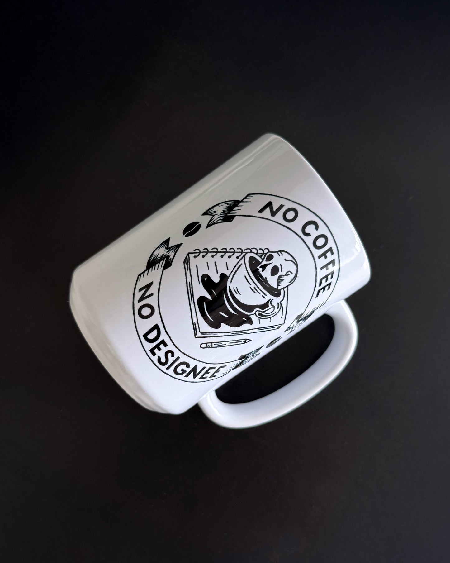 No Coffee, No Designee - White 15oz Mug