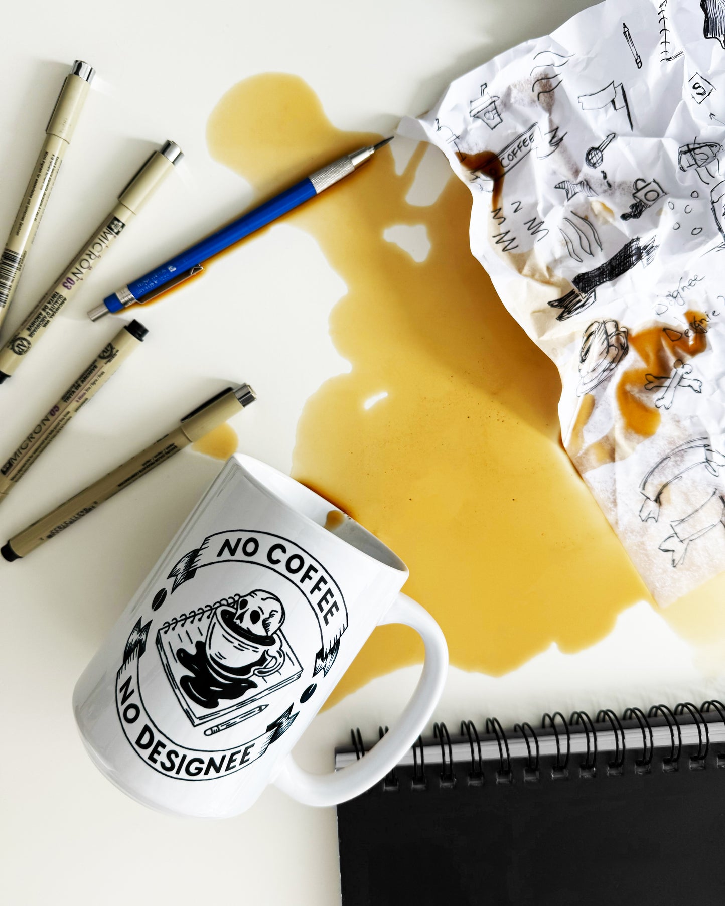 No Coffee, No Designee - White 15oz Mug