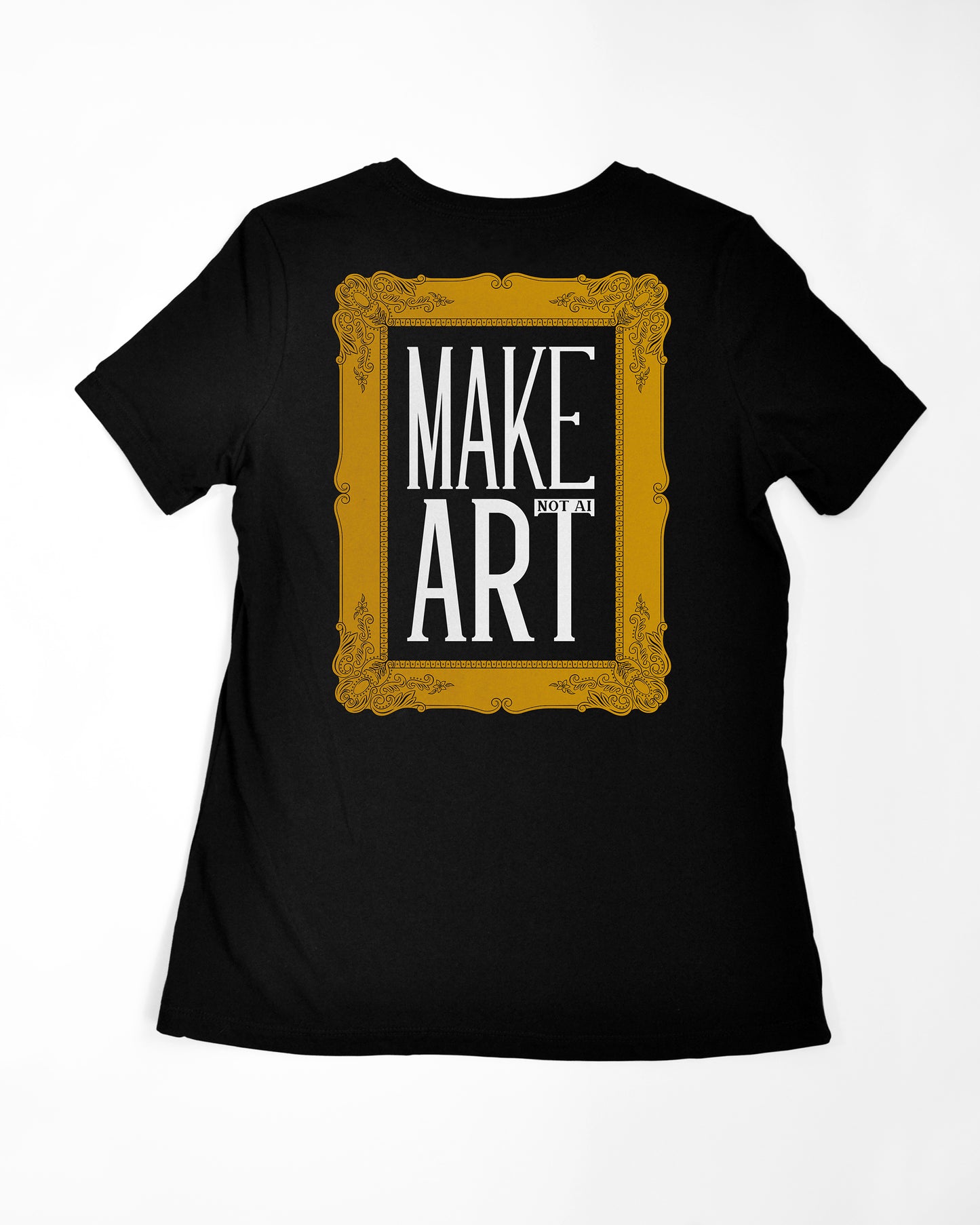 Make Art [Not AI] - Women's Relaxed T-Shirt