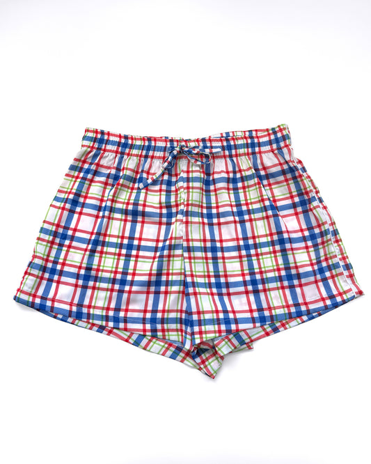 Designer's Plaid (RGB Edition) - Women's Pajama Shorts